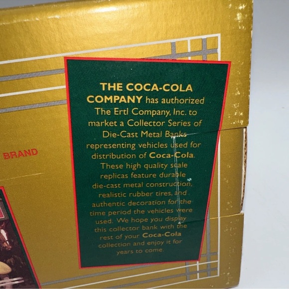 1993 Ertl 1931 Delivery Truck Coca Cola Vintage (NIB) - Picture 6 of 8